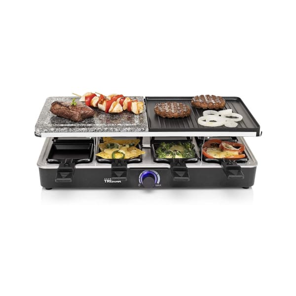 Appareil à Raclette et Pierre Cuire1400 Watt - 8 Personnes - Noir (RA-2723) Appareil à Raclette et Pierre Cuire1400 Watt - 8 Personnes - Noir (RA-2723)